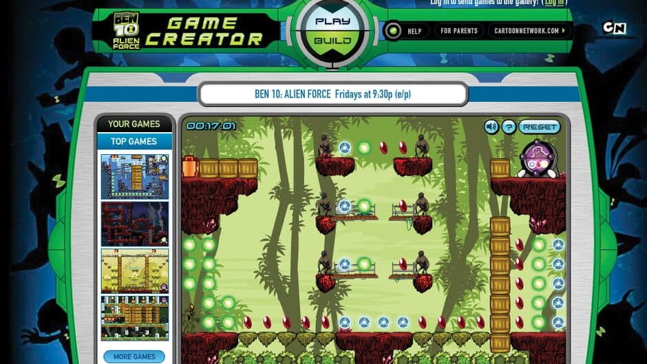 Ben 10: Alien Force Game Creator screenshot
