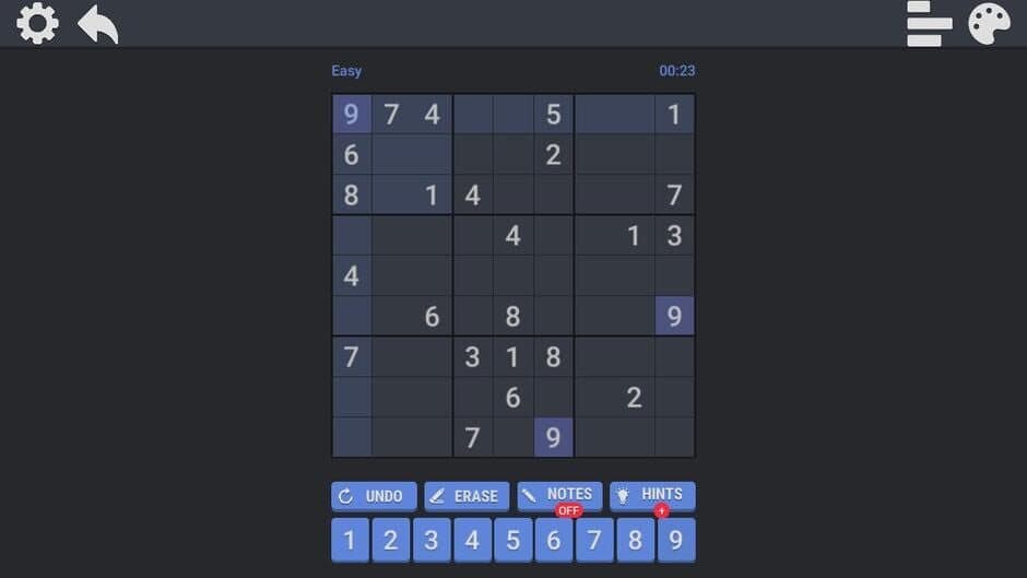 Numbers and Squares screenshot