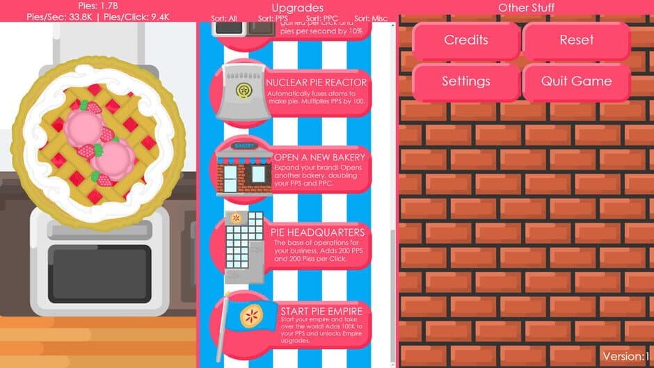 PieClicker screenshot