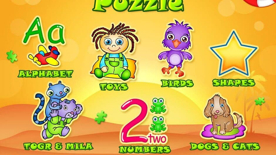 123 Kids Fun Puzzle Green screenshot
