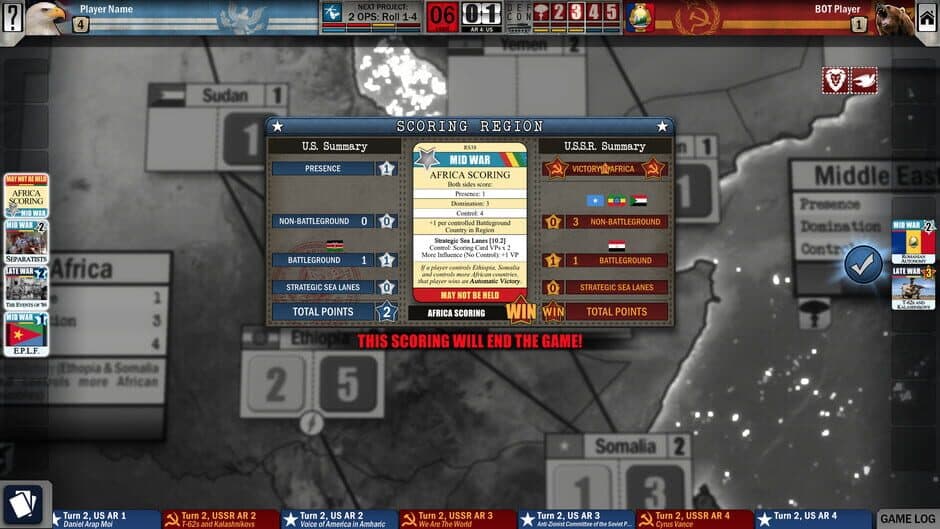 Twilight Struggle: Red Sea screenshot