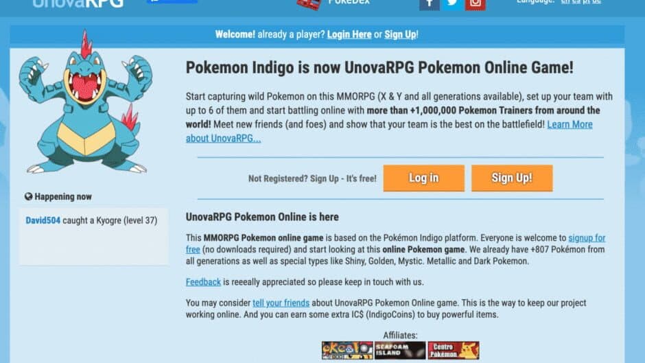 UnovaRPG screenshot