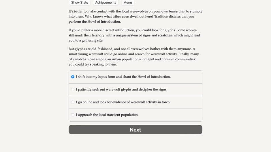 Werewolf: The Apocalypse - The Book of Hungry Names screenshot
