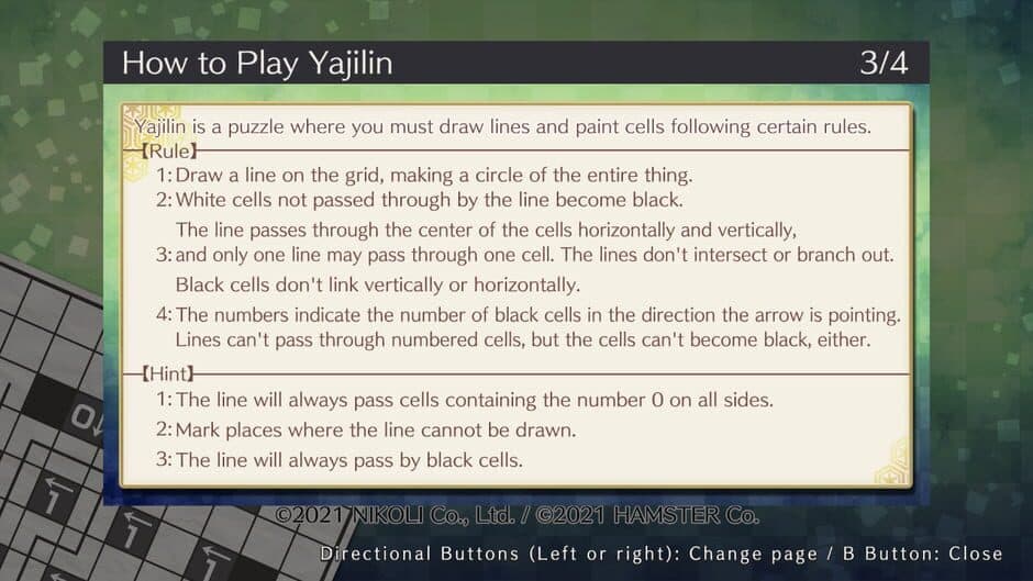 Puzzle by Nikoli S Yajilin screenshot