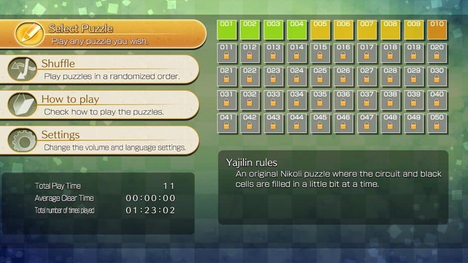 Puzzle by Nikoli S Yajilin screenshot