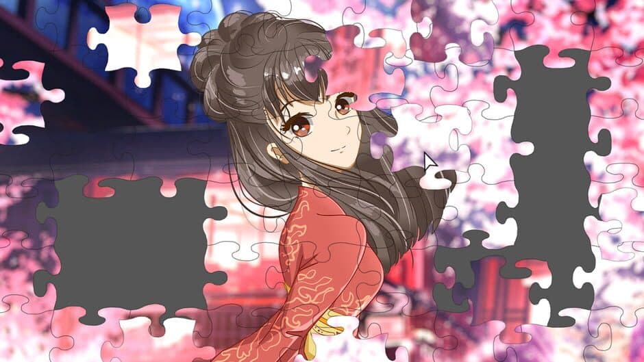 Anime Beauty Girl Puzzle: Love Game History Adventure screenshot