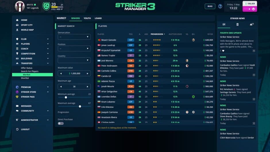 Striker Manager 3 screenshot