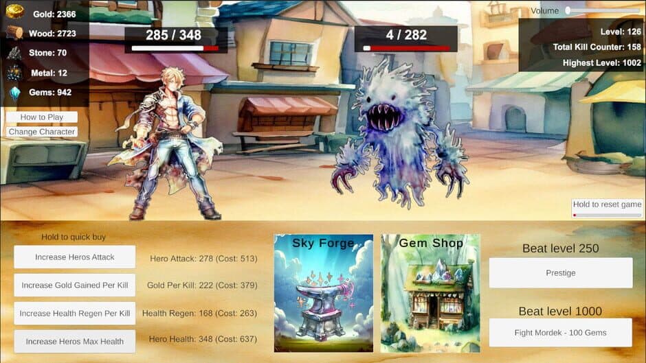 Heros and Monsters screenshot