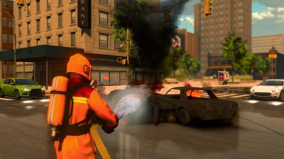 Firefighter Simulator 911: Car Fire Truck Driver screenshot