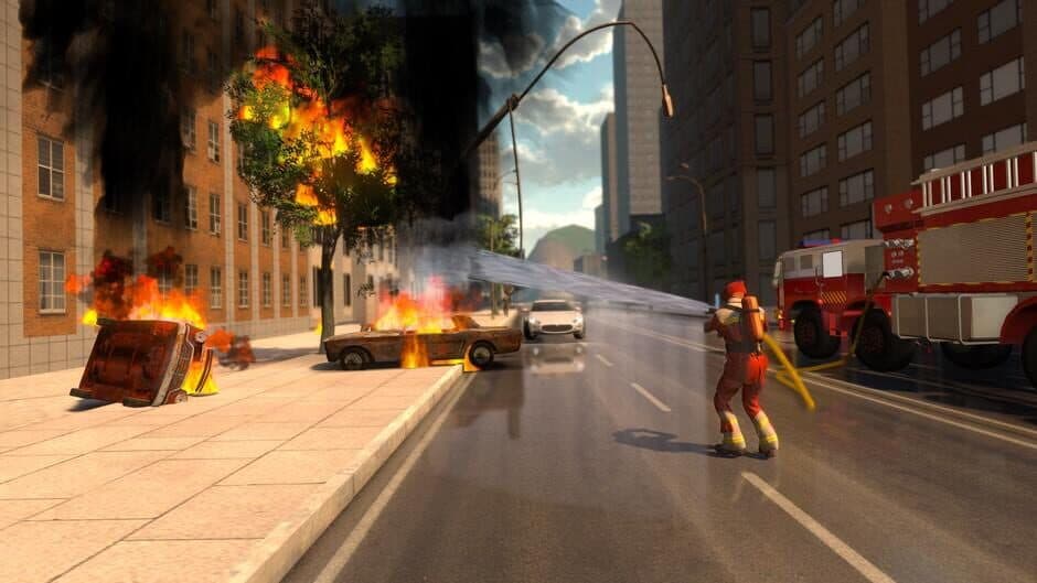 Firefighter Simulator 911: Car Fire Truck Driver screenshot