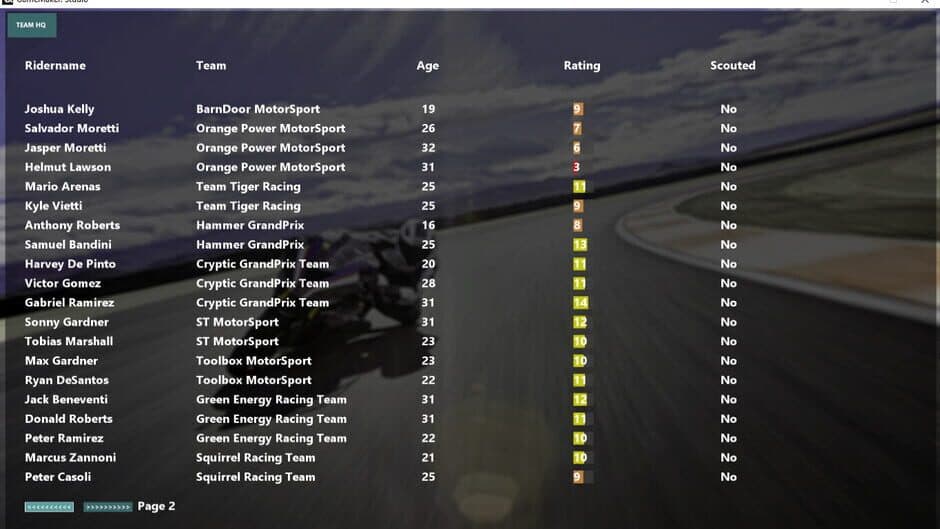 MGP Manager screenshot