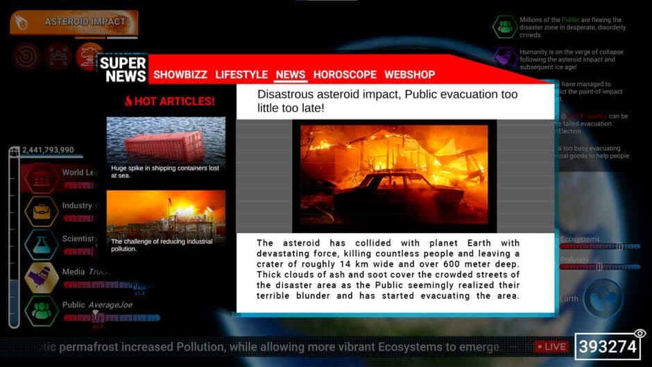 Project Planet: Earth Vs. Humanity screenshot