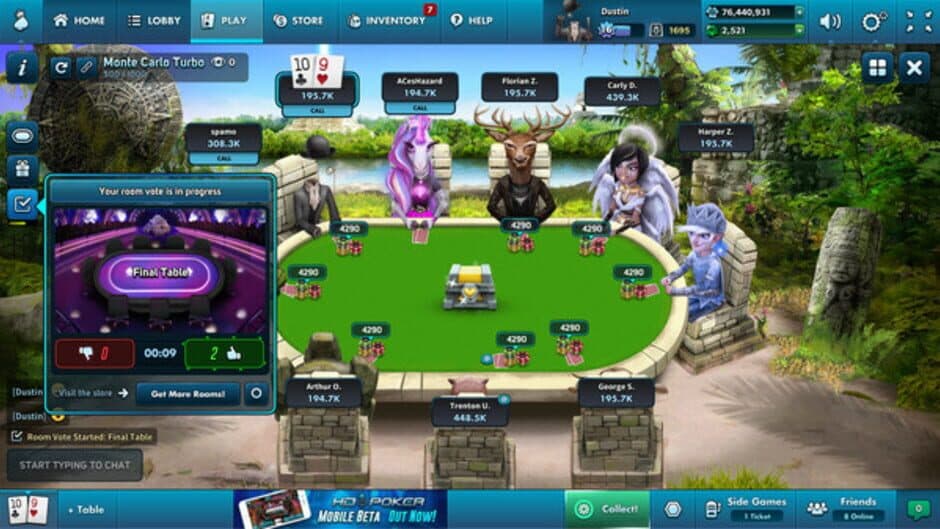 HD Poker screenshot