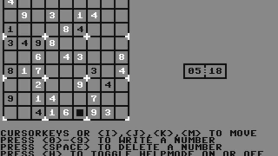 GNU Sudoku 64 screenshot