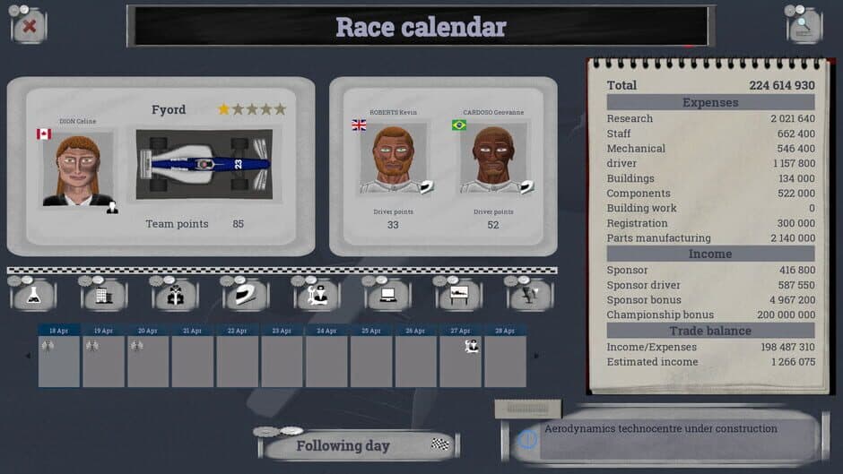 Race Manager screenshot