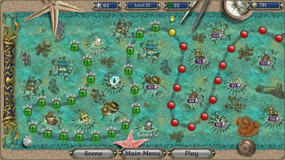 Jewel Match Atlantis Solitaire 4: Collector's Edition screenshot