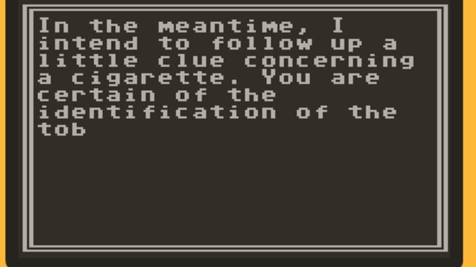 Dressed to Kill Sherlock Holmes for Playdate & C64! screenshot