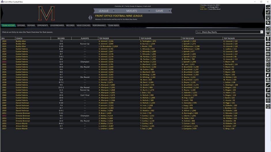 Front Office Football Nine screenshot