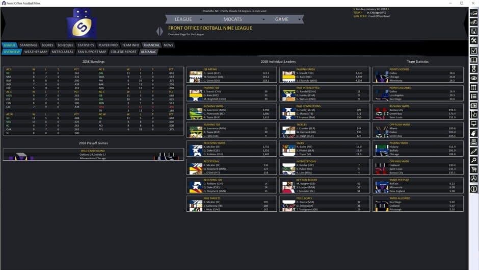 Front Office Football Nine screenshot