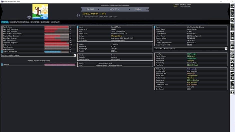 Front Office Football Nine screenshot
