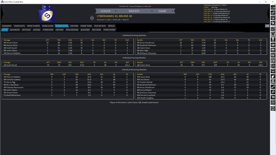 Front Office Football Nine screenshot