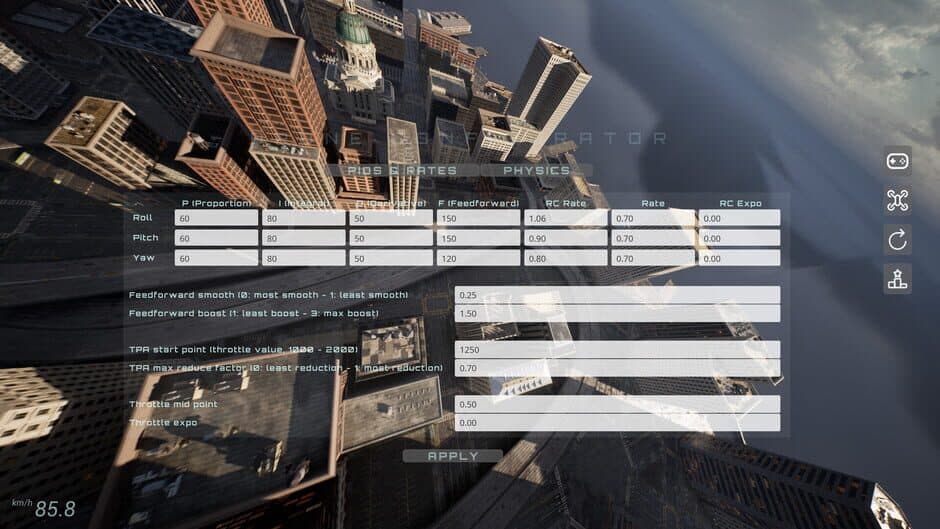 FPVSIM Drone Simulator screenshot