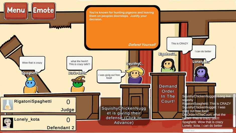 DisOrder in the Court screenshot