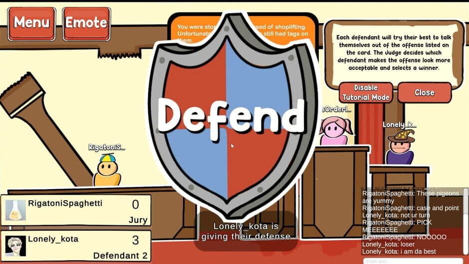 DisOrder in the Court screenshot