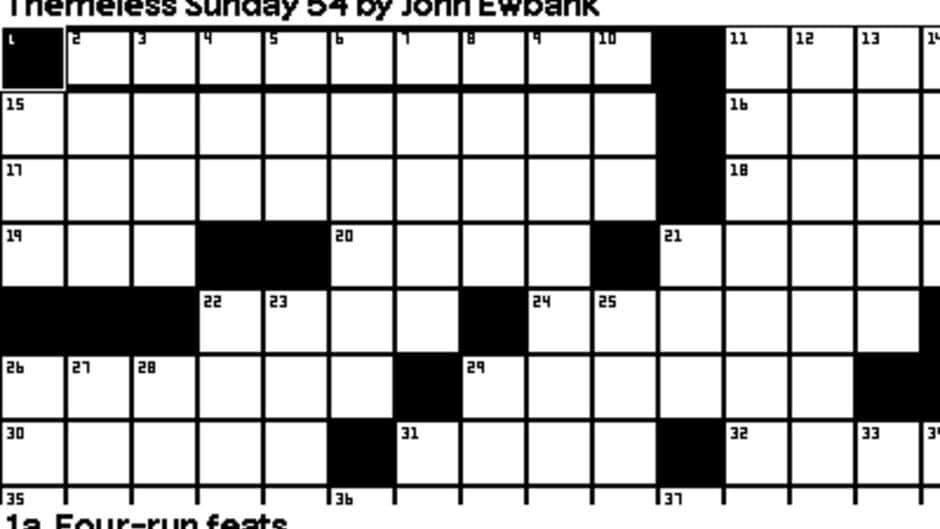 Crossword screenshot
