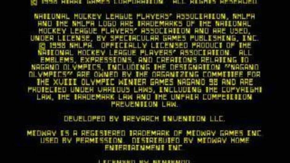 Olympic Hockey 98 screenshot