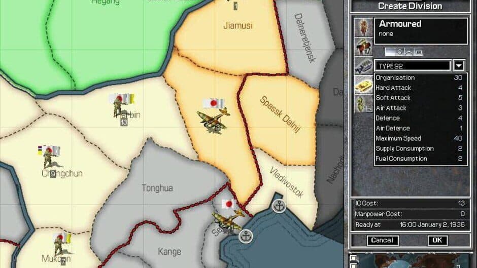 Hearts of Iron screenshot