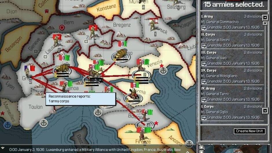 Hearts of Iron screenshot