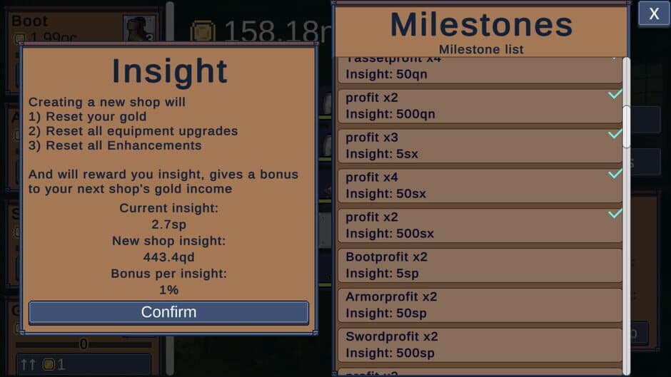 Weapon Shop Decillionaire screenshot