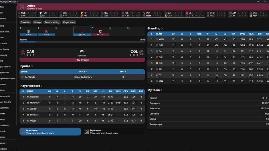Hockey Legacy Manager 24 screenshot