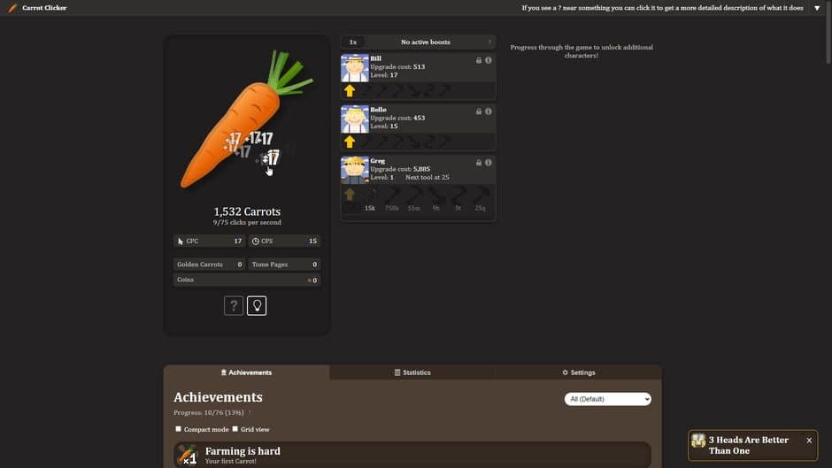 Carrot Clicker screenshot