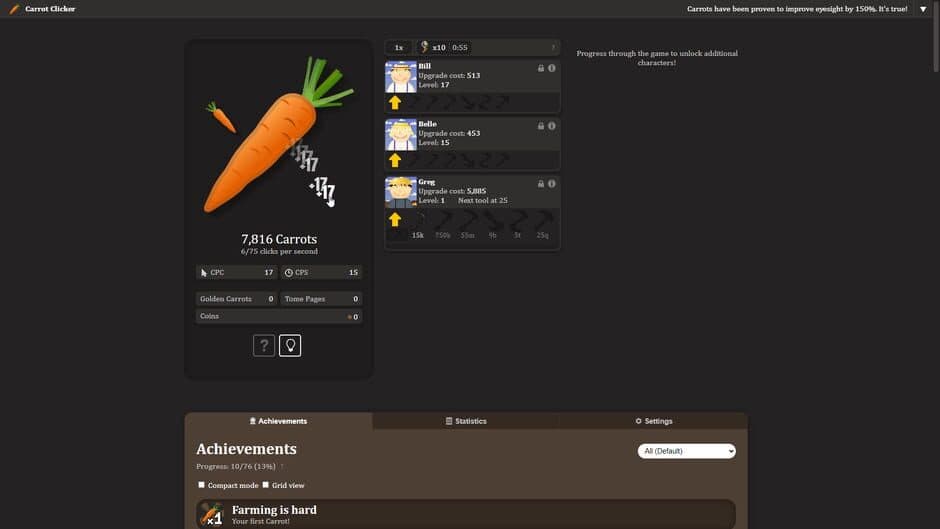 Carrot Clicker screenshot