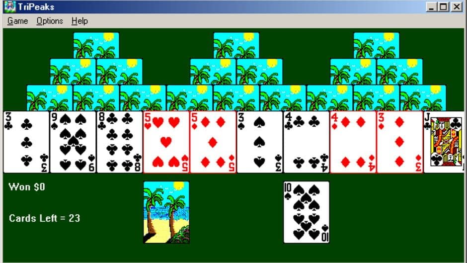 TriPeaks screenshot
