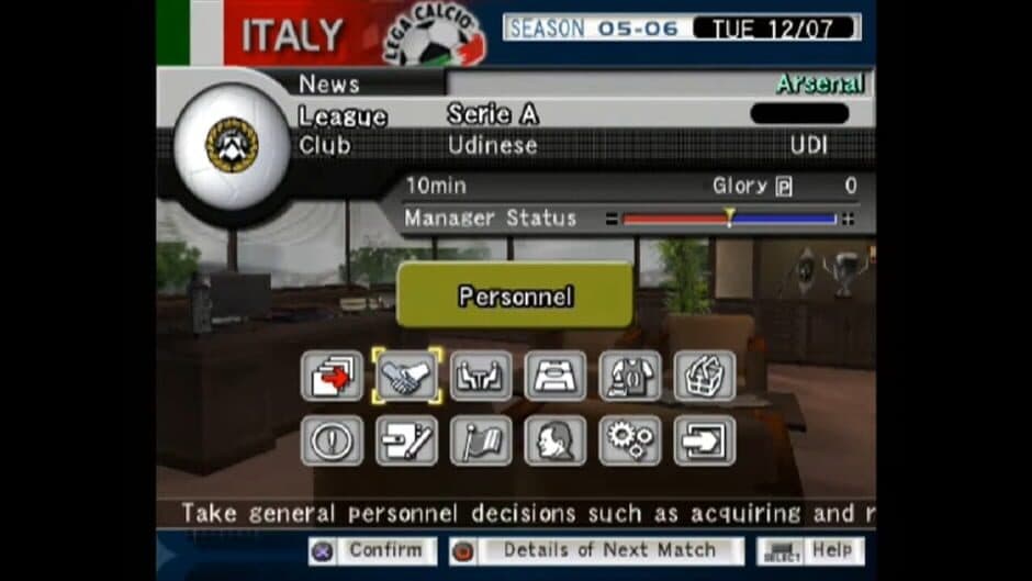 Pro Evolution Soccer Management screenshot