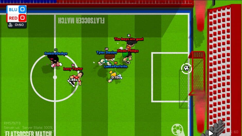 FlatSoccer: Online Soccer screenshot