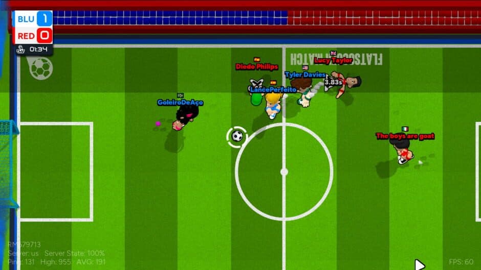 FlatSoccer: Online Soccer screenshot
