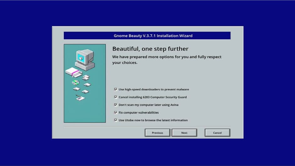 Malware screenshot