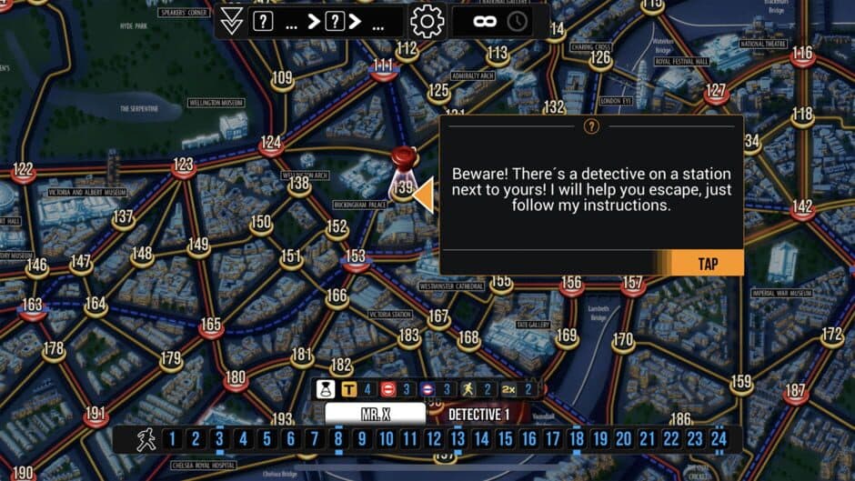Scotland Yard screenshot