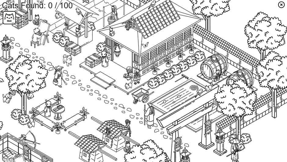 Hidden Cats In Japanese Village screenshot