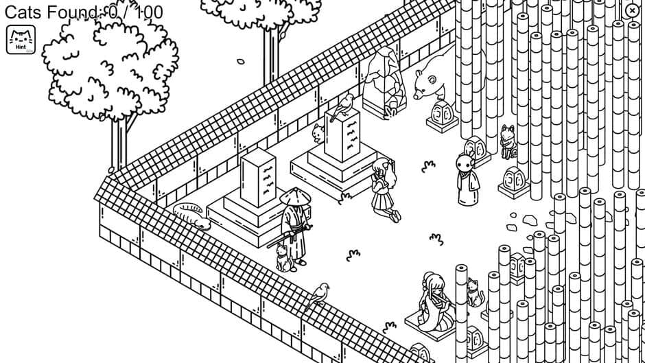 Hidden Cats In Japanese Village screenshot