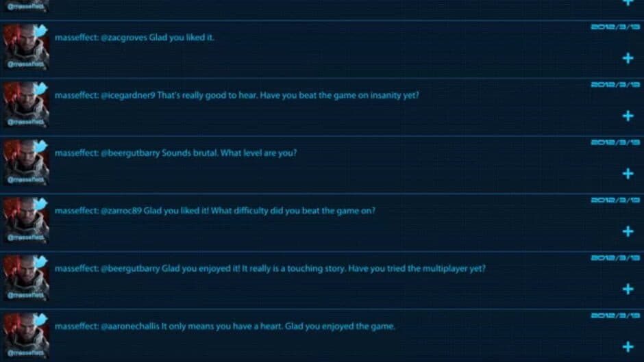 Mass Effect Datapad screenshot