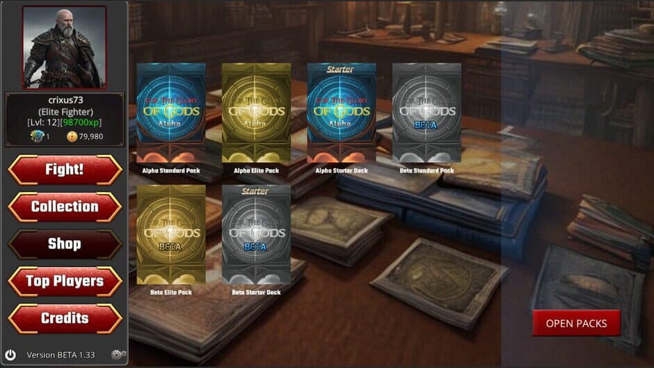 For the Glory of Gods TCG screenshot