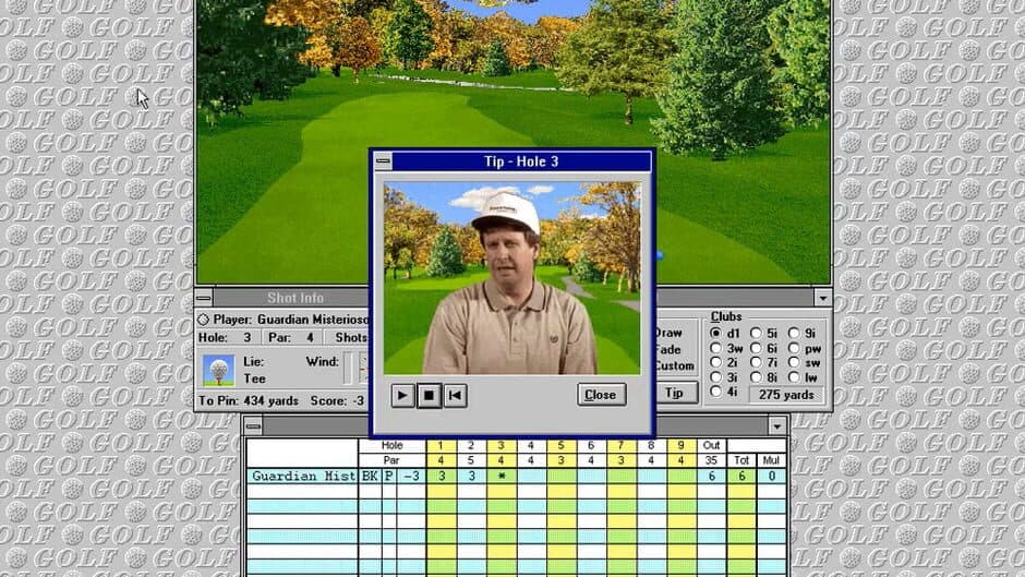 Microsoft Golf 2.0 screenshot