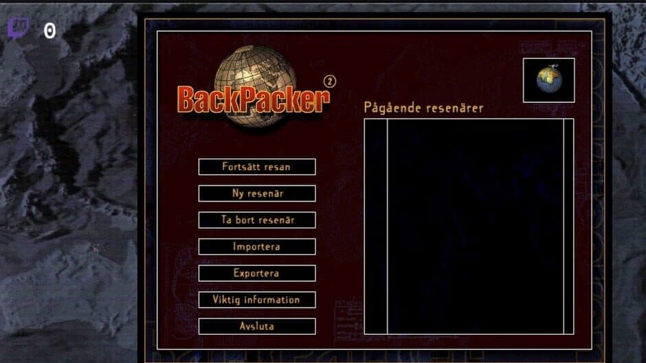 Backpacker screenshot