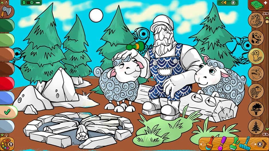 Coloring Pages: Lumberhill Tales screenshot