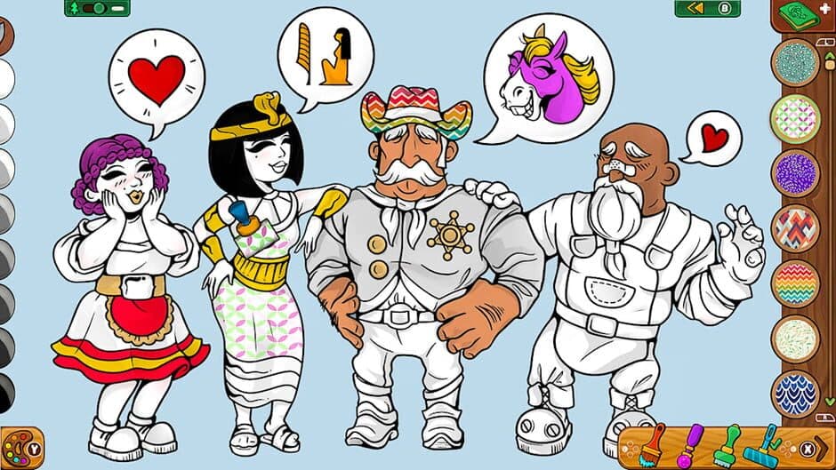 Coloring Pages: Lumberhill Tales screenshot